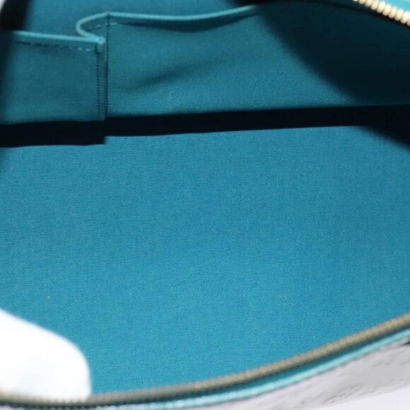 LOUIS VUITTON Monogram Vernis Alma GM Hand Bag Bluenuit LV Auth - Picture 13 of 16